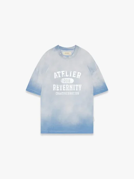 Reternity Atelier Emblem T-Shirt - Heavy Bleached Blue