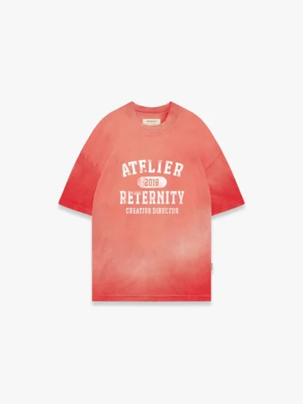 Reternity Atelier Emblem T-Shirt - Heavy Bleached Red