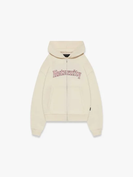 Reternity Watercolor Zip-Hoodie - Cream