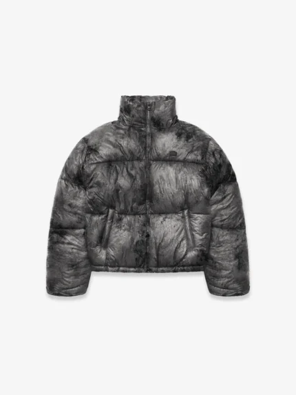 WRINKLED PUFFER JACKET - DÉLIRIA BLACK